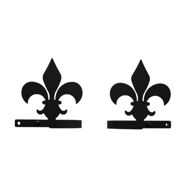 Village Wrought Iron Village Wrought Iron CUR-TB-121 Fleur-de-lis Tie Backs CUR-TB-121